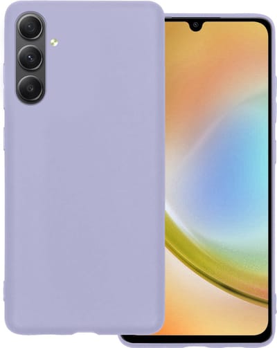 Hoesje Geschikt voor Samsung Galaxy A34 - Sterk & Shockproof - Hoes Cover - Siliconen Case - Lila