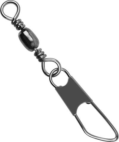 Visvat Wartels Snaps, 100 stuks Snap Swivels Visgerei Leader Lijn Lure Connector Accessoires Hoge Sterkte Massieve Ringen voor Zoutwater Zoetwater, Zwart (#14)