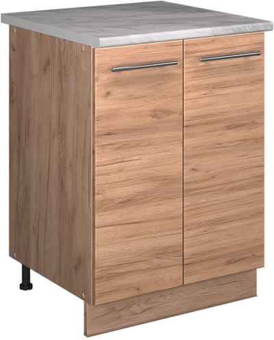 Vicco Wastafelkast Fame-Line, Goudkleurig Eiken/Goudkleurig Eiken, 60 cm