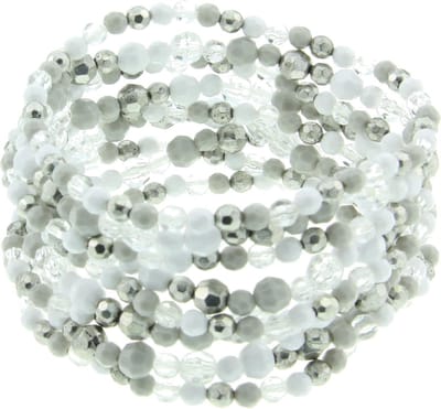 Behave - Armband kralen breed - Tijdloos helder - Voor zomerse outfits