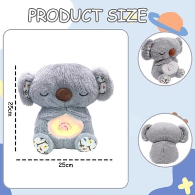 Koala Knuffel - Rustgevend Dier - Angst Vermindering - Ademhalingsritme Simulatie - 50g 4cm Hoog - Grijs