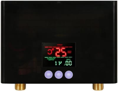 Doorstroomverwarmer Mini - Elektrische Boiler - Direct Warm Water - Energiebesparend Ontwerp - Compact formaat - Nero