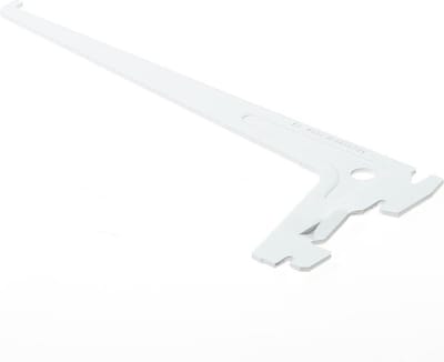 Drager Element enkel 2-haaks sys 50 staal wit 20 cm 10105-00201