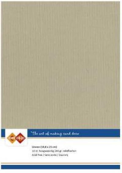 Card Deco Linnenkarton Taupe 14,8 x 21 cm - LKK-A553
