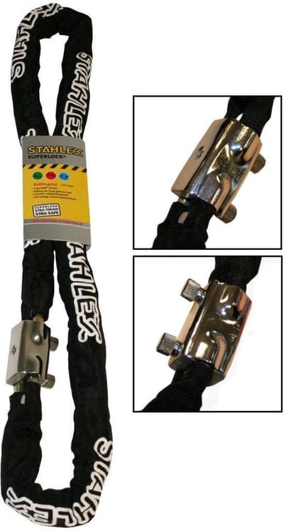 Stahlex Kettingslot 150 cm - slot voor fiets en hek - gehard staal