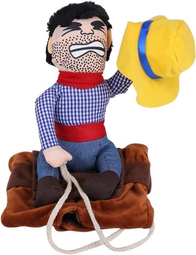 Grappige Cowboy Kostuum voor Honden - Knight Outfit voor Honden, Verkrijgbaar in 4 Maten, Perfect voor Feestjes en Cosplay