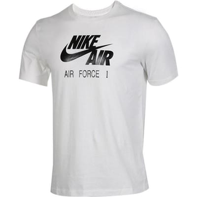 T-shirt Col Rond Imprimé Logo Couleur Unie Nike Homme Tops Blanc 927423-133 XXL white