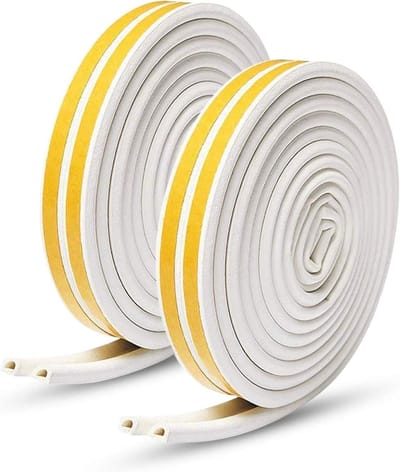 Dichtingsband voor Deuren en Ramen - 20M, 9mm x 6mm - Energiezuinig en Geluiddicht