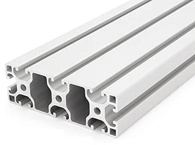 Aluminium Profiel 40x120mm I-Type Sleuf 8 Licht Zilver Geanodiseerd Montageprofiel