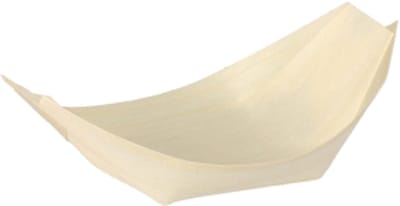 50 Fingerfood - Schalen, hout pure 8,5 cm x 5,5 cm Bootje