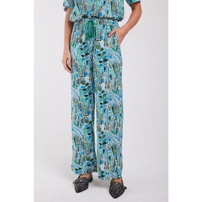 DIDI Dames Pants Paloma Blue Popcorn print maat 34