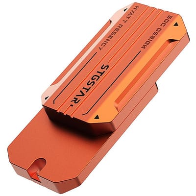 edc Directe Druk Focus Tool Sensorisch Speelgoed voor Kantoor & Klaslokaal Draaien Drukken Pop Fidget Sleutelhanger voor Volwassenen Kinderen om Stress te Verlichten orange