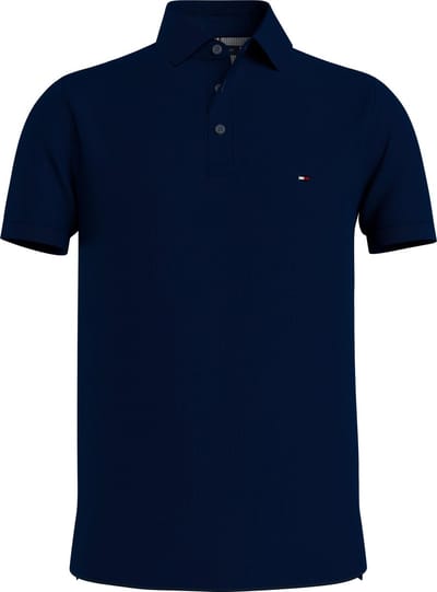 Tommy Hilfiger - 1985 Poloshirt Donkerblauw - Slim-fit - Heren Poloshirt Maat S