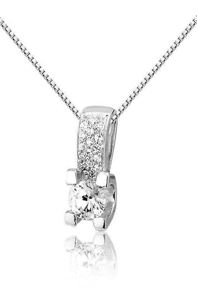 Montebello Ketting Gitta - 925 Zilver Gerhodineerd - 6x17mm - 45cm