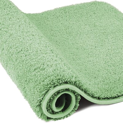 Super Dikke Microvezel Badmat - Absorberend Badkamertapijt 60 x 90 cm Lichtgroen