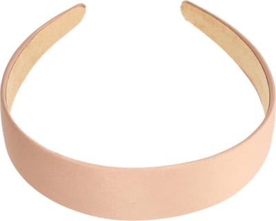 Haarsoires Haarband Diadeem 3cm – Satijnlook – Effen Kleur – Beige