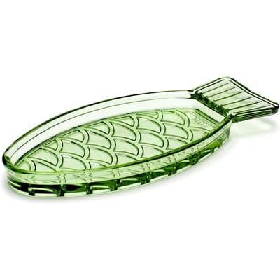 Serax - Paola Navone Fish & Fish - Schaal - Groen - 2 stuks