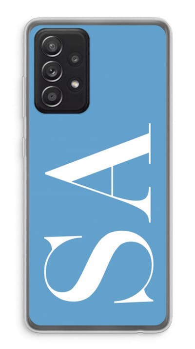 Gepersonaliseerd - Case Company® - Hoesje geschikt voor Samsung Galaxy A52s 5G hoesje - Monogram N°2 - Soft Cover Telefoonhoesje - Bescherming aan alle Kanten en Schermrand