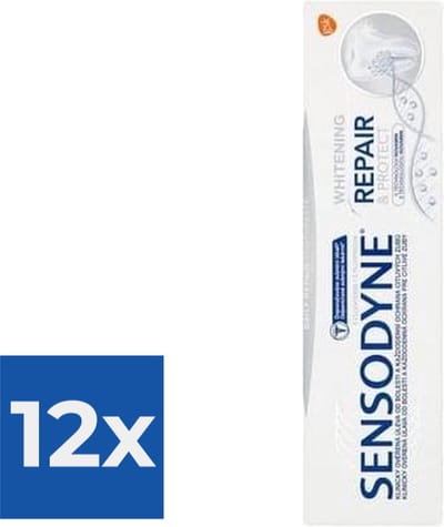 Sensodyne Tandpasta - Repair & Protect Whitening - 75ml - Voordeelverpakking 12 stuks