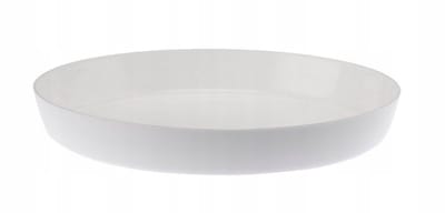 Galicja Cristal Serie - Witte Kunststof Onderzetter - 14,5 cm - Duurzaam - Makkelijk Schoon te Maken