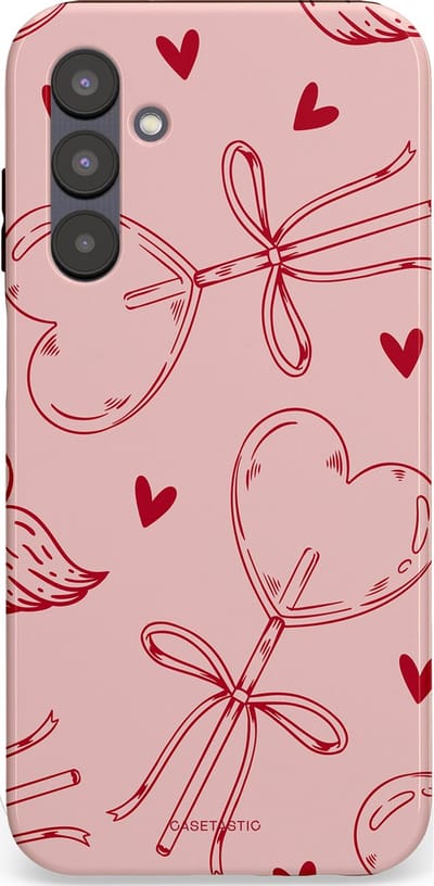 Casetastic Hoesje Geschikt voor Samsung A25 - Stijlvolle Beschermende Duo-layer Case - Zoete strikjes
