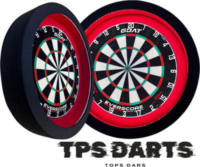 Tps Surround Dartbord verlichting - Premium Duo Coler Rood Zwart - dartbord surroundring -dartbord verlichting - dartbord -Led Dartbord verlichting - Led surround dartbord verlichting- dartbord