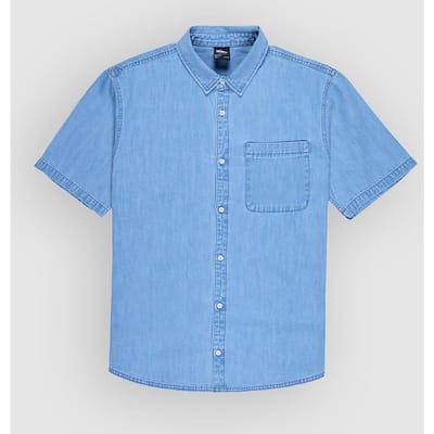Quiksilver Carrigan Overhemd Met Korte Mouwen Blauw L Man