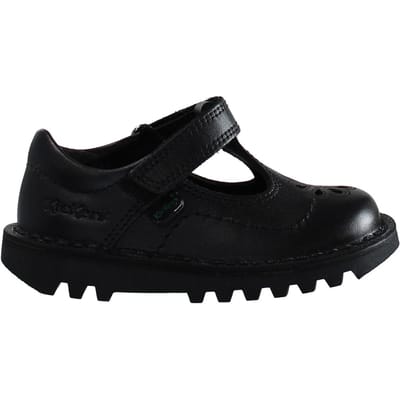 Kickers T-Bar Flutter kinderschoenen zwart