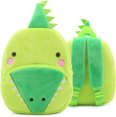 BoefieBoef Krokodil peuter / kleuter rugtas - Cool Crocodile kinder rugzak - jongens en meisjes - 6 liter - 0 tot 4 jaar oud - dierentas - peuterspeelzaal - opvang - gymtas - speelzaal - bso - baby backpack - schooltas - dier - animal - groen