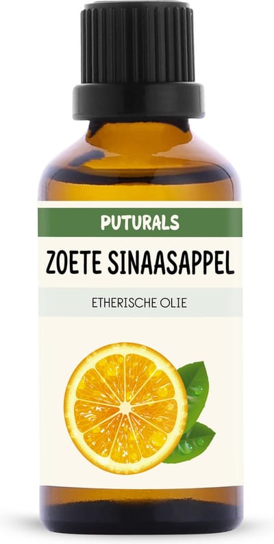 Puturals Sinaasappel Olie 100% Natuurlijk - 50ml - Puur en Vegan - Sinaasappel Etherische Olie voor Huid, Haar en Aromatherapie