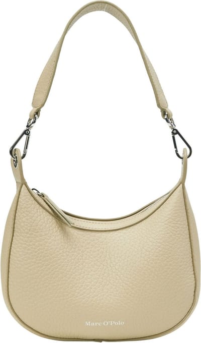 Marc O'Polo Leren Schoudertas Bija Crossbody Jonesboro Cream Kaki
