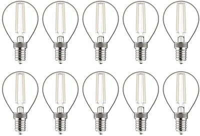 Avide E14 LED Filament Lamp 4.5W - 270lm - 4000K - Neutraal Wit - LED Mini Globe P45 - Vervangt 40W Gloeilamp - 10 stuks