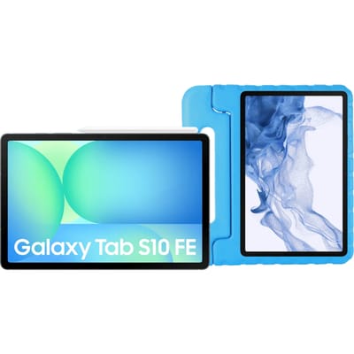 Samsung Galaxy Tab S10 FE 10,9 inch 128GB Wifi Grijs + Just in Case Kids Cover Blauw