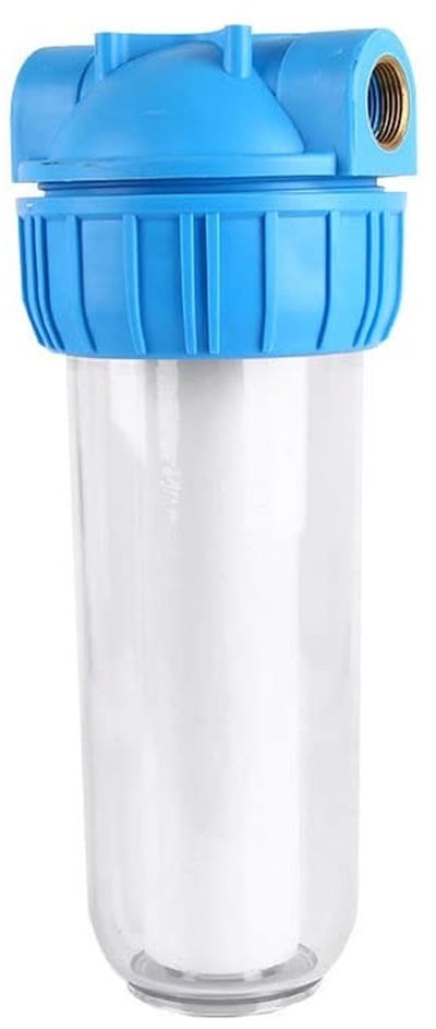 BRENZOOS- Waterfilterbehuizing 10 Inch - Filterhuis - Transparant - 1 Inch Koperen Poort - Duurzaam - Verwijdering Van Onzuiverheden - Waterfilter