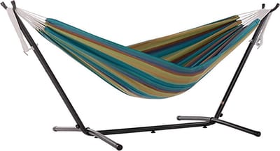 Vivere Sunbrella® Hangmat met Standaard - Lagoon