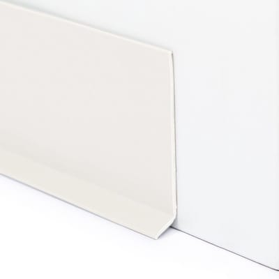 Rubbermagazijn - PVC Plint Wit - 80x1,9mm - Flexibele plint - Lengte 25 meter - Vloerplint
