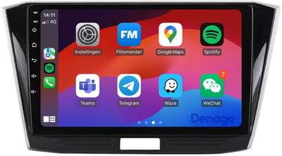 CarPlay autoradio geschikt voor Volkswagen Passat | 2014 t/m 2021 | Android 13 | 9 inch | Draadloos Apple CarPlay & Android Auto | 2GB + 32GB | QuadCore processor | Denago DNG-A284 | 2025 model | 2014 2015 2016 2017 2018 2019 2020 2021 | Bluetooth