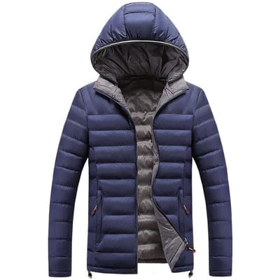Winter Nieuwe Heren Casual Gewatteerde Kleding Capuchon Verdikt Warm Dubbelzijdig Gewatteerd Jack Jeugd Herenkleding XXXL