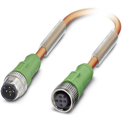 Phoenix Contact 1693911 Sensor/actuator connector, geassembleerd M12 Aantal polen (sensoren): 5 Stekker, recht, Bus, recht 0.60 m 1 stuk(s)