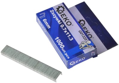 GEKO Nietjes - 6 mm lengte - 11,3 mm breedte - 1000 stuks