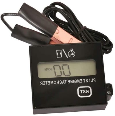 Digitale Toerenteller - Snelheidsmeter Pulse - Motor Onderhoud - HD-scherm Inductief - 10 x 10 x 2 cm - Zwart