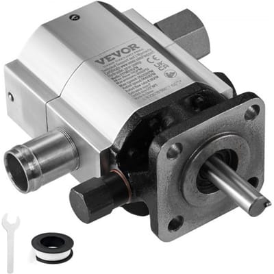 VEVOR hydraulische houtkloofpomp, 13 GPM, 2-traps 3000 PSI houtkloofpomp, 1" inlaat 1/2" NPT uitlaat 3600 RPM aluminium hydraulische tandwielpomp, voor houtkloofmachines met kleine motoren, sneeuwploegen