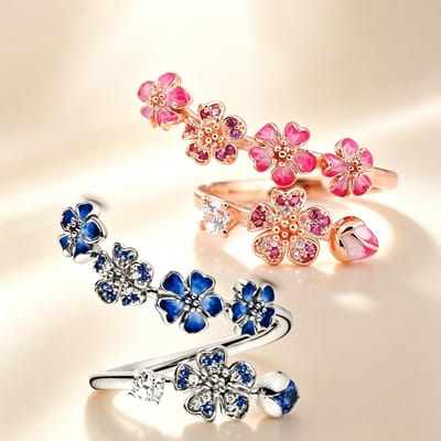 Ftcy Koper Roze Emaille Perzikbloesem Kristallen Ring Voor Vrouwen Eenvoudige Fijne Ring Bruiloft Feest Sieraden beige