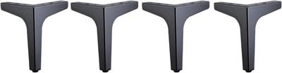 Meubelpoten Set - Bank Voeten - Meubels Verbouwen - Sterk Laadvermogen - 10cm Hoog - Zwart