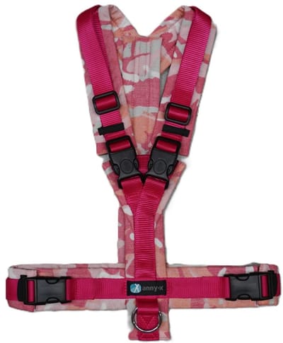 AnnyX Hondentuig - OPEN - Limited Edition - FIRE - maat M - Borstomvang 62-74cm