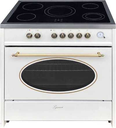 GURARI - fornuis - elektrisch fornuis - GCH E 912 Cr r Retro - elektrische kookplaat - kookplaat - 90 cm - Range Coocker -retro -121L