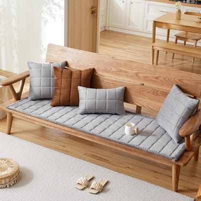 Chinese Massief Hout Spons Verdikt Bankkussen Antislip Licht Luxe Hoes Vierseizoenen Anti-pluis Winter Pluche 50*50cm