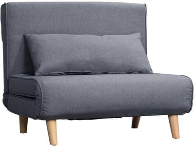Slaapstoel - Uitklapbaar - Slaapbank - Logeerbed - Zetelbed - Slaapfauteuil - Vouwbed - 1 persoons - Zeer comfortabel - Grijs