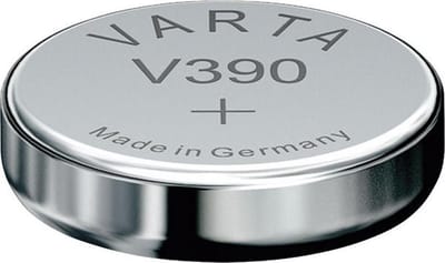 1 Stuk - Varta V390 80mAh 1.55V knoopcel batterij