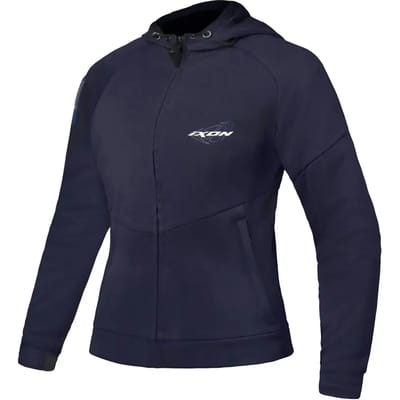 Ixon Touchdown L Marineblauw Zilver Dames Textiele Motorjas - Jas